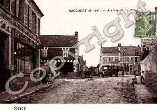 Ville de DROCOURT, carte postale ancienne