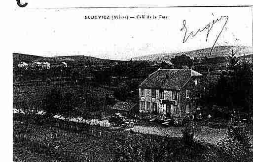 Ville de ECOUVIEZ, carte postale ancienne