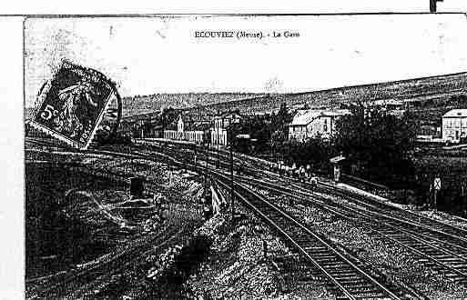 Ville de ECOUVIEZ, carte postale ancienne