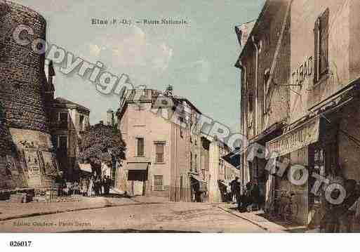 Ville de ELNE, carte postale ancienne