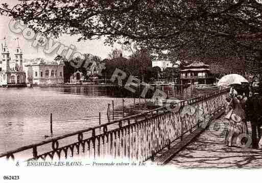 Ville de ENGHIENLESBAINS, carte postale ancienne