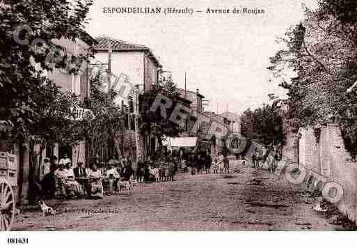 Ville de ESPONDEILHAN, carte postale ancienne