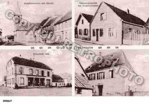 Ville de FESSENHEIM, carte postale ancienne