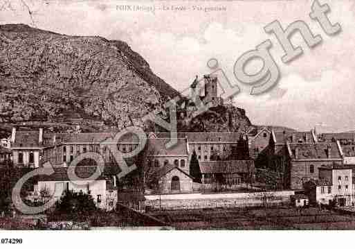 Ville de FOIX, carte postale ancienne