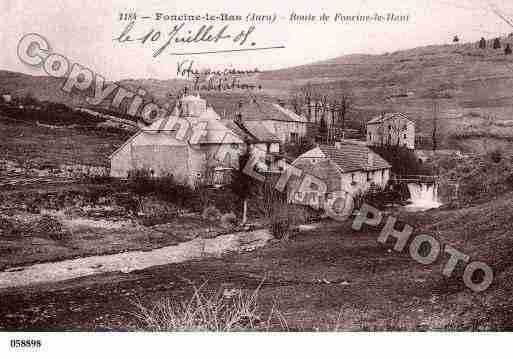 Ville de FONCINELEBAS, carte postale ancienne