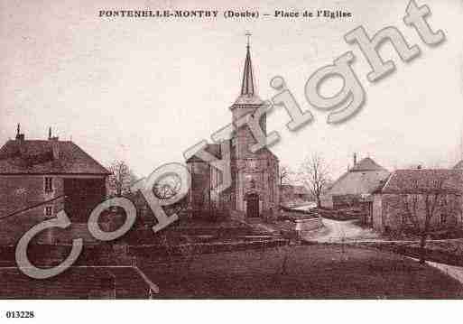 Ville de FONTENELLEMONTBY, carte postale ancienne