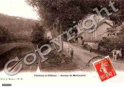 Ville de FONTENOYLECHATEAU, carte postale ancienne