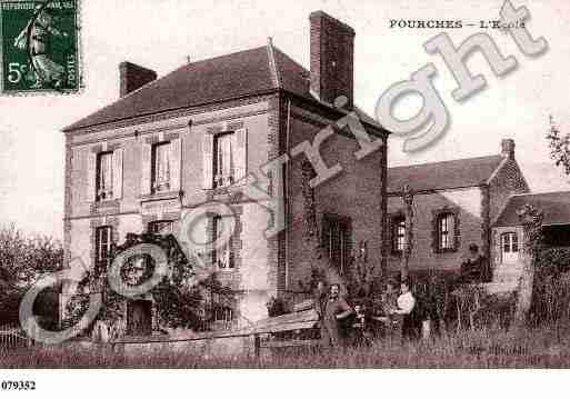Ville de FOURCHES, carte postale ancienne