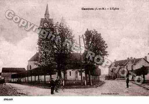 Ville de GASTINS, carte postale ancienne