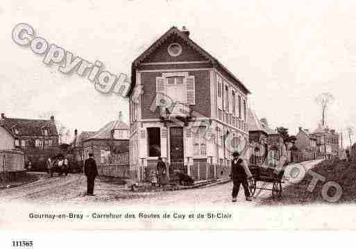 Ville de GOURNAYENBRAY, carte postale ancienne