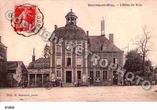 Ville de GOURNAYENBRAY, carte postale ancienne