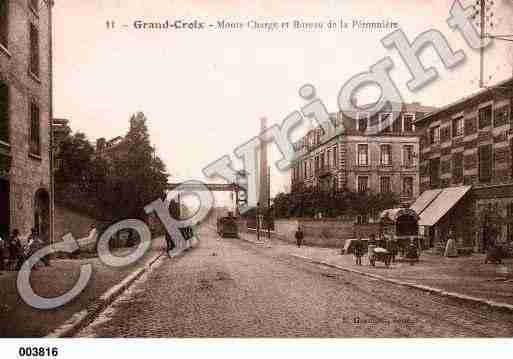 Ville de GRANDCROIX(LA), carte postale ancienne