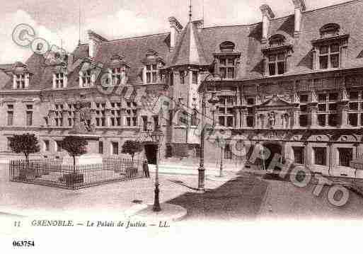 Ville de GRENOBLE, carte postale ancienne