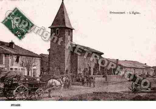 Ville de GRIMAUCOURTENWOEVRE, carte postale ancienne Ville de GRIMAUCOURTENWOEVRE, carte postale ancienne