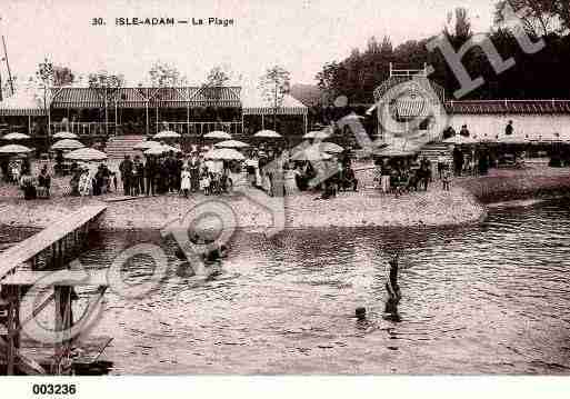 Ville de ISLEADAM(L'), carte postale ancienne