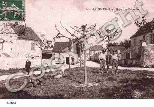 Ville de JAIGNES, carte postale ancienne