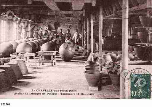 Ville de LACHAPELLEAUXPOTS, carte postale ancienne