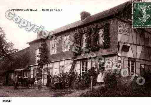 Ville de LETTEGUIVES, carte postale ancienne