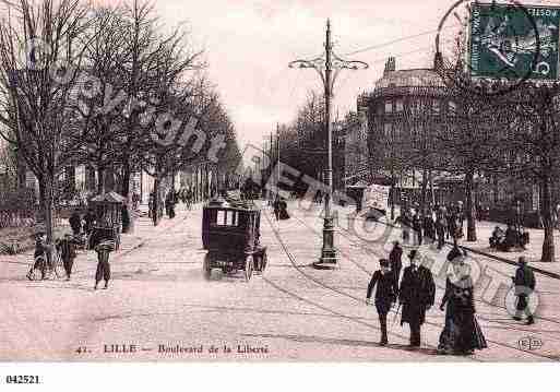 Ville de LILLE, carte postale ancienne