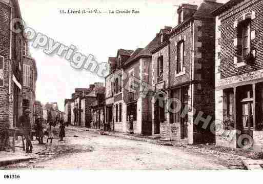 Ville de LIVRESURCHANGEON, carte postale ancienne