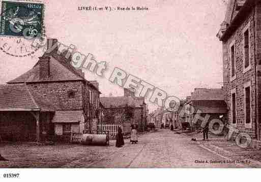 Ville de LIVRESURCHANGEON, carte postale ancienne