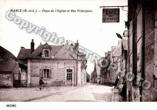 Ville de MARCE, carte postale ancienne