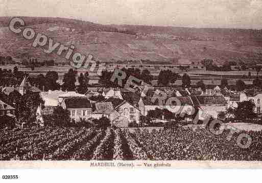 Ville de MARDEUIL, carte postale ancienne