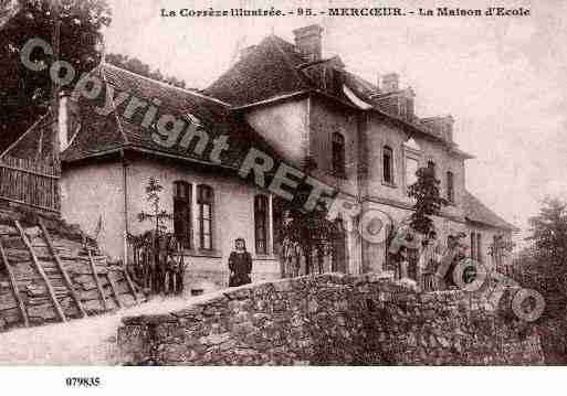 Ville de MERCOEUR, carte postale ancienne