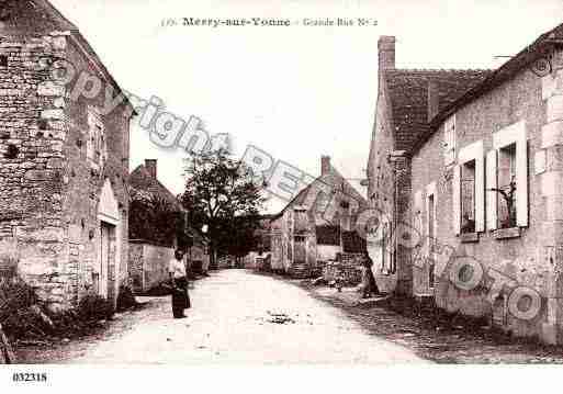 Ville de MERRYSURYONNE, carte postale ancienne