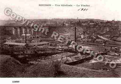 Ville de MEUDON, carte postale ancienne