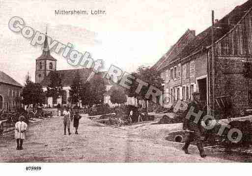 Ville de MITTERSHEIM, carte postale ancienne
