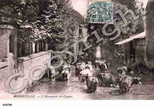 Ville de MONDEVILLE, carte postale ancienne