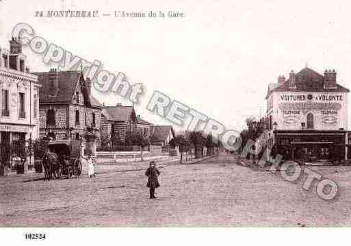 Ville de MONTEREAUFAUTYONNE, carte postale ancienne