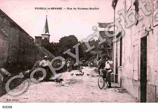 Ville de POISEULLAGRANGE, carte postale ancienne