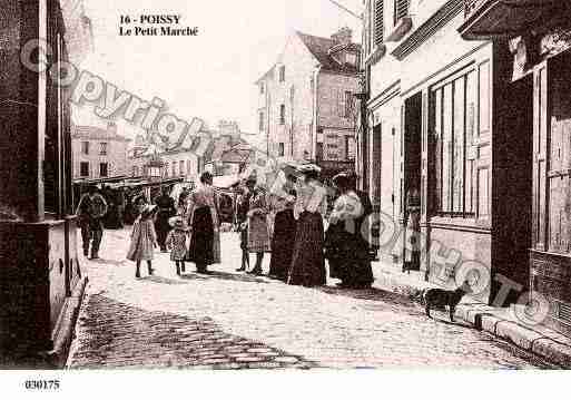 Ville de POISSY, carte postale ancienne