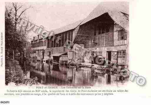 Ville de PONTAUDEMER, carte postale ancienne Ville de PONTAUDEMER, carte postale ancienne