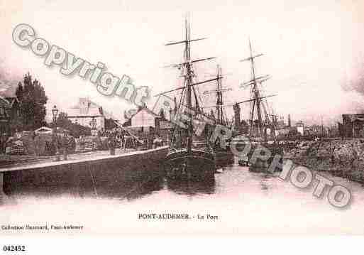 Ville de PONTAUDEMER, carte postale ancienne Ville de PONTAUDEMER, carte postale ancienne