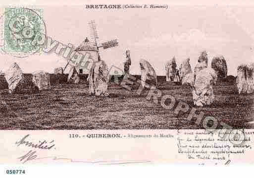 Ville de QUIBERON, carte postale ancienne
