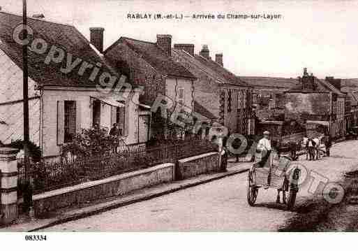 Ville de RABLAYSURLAYON, carte postale ancienne