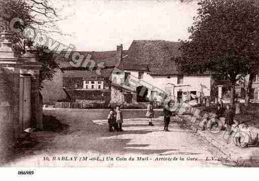 Ville de RABLAYSURLAYON, carte postale ancienne