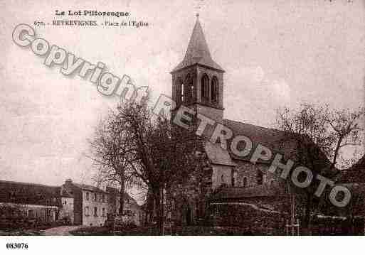 Ville de REYREVIGNES, carte postale ancienne