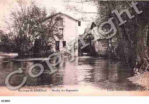 Ville de RIBERAC, carte postale ancienne