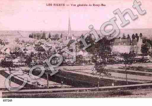 Ville de RICEYS(LES), carte postale ancienne