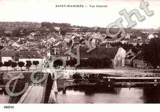 Ville de SAINTMAMMES, carte postale ancienne