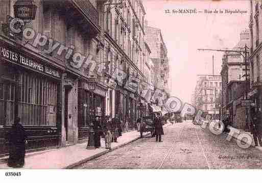 Ville de SAINTMANDE, carte postale ancienne