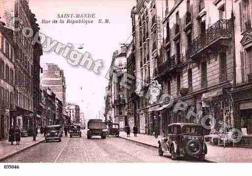 Ville de SAINTMANDE, carte postale ancienne