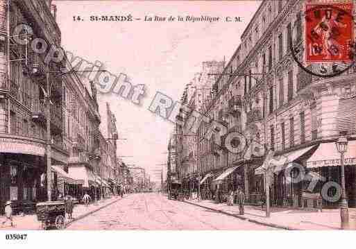 Ville de SAINTMANDE, carte postale ancienne