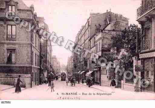 Ville de SAINTMANDE, carte postale ancienne