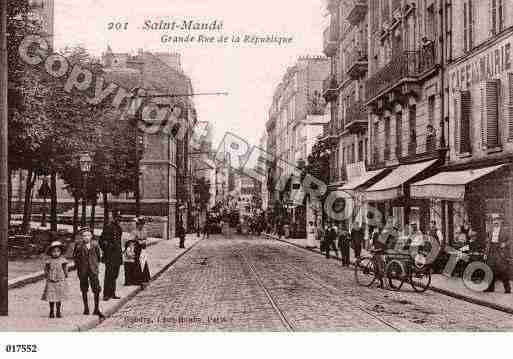 Ville de SAINTMANDE, carte postale ancienne