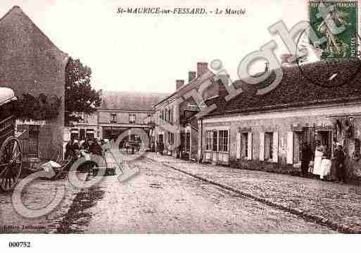 Ville de SAINTMAURICESURFESSARD, carte postale ancienne
